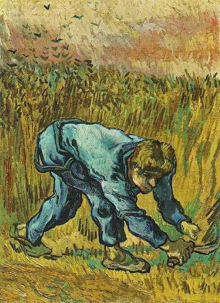 Vincent Van Gogh Reaper with Sickle oil painting image